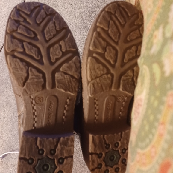 Spring Step 38 7.5 7 1/2 brown calf boots shoes - Picture 5 of 6